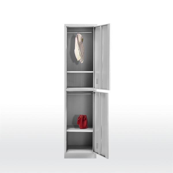 380mm Width 0.054 CBM 2 Compartment Steel Locker