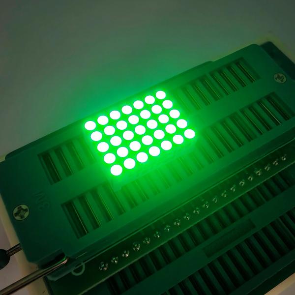 1.9mm コモンカソード ドットマトリクス 純粋な緑色 LED ディスプレイ