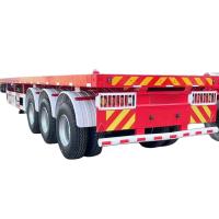 Trailers de caminhões de carga de três eixos e quatro eixos, de 20 pés e 40 pés de comprimento, com porta-contentores