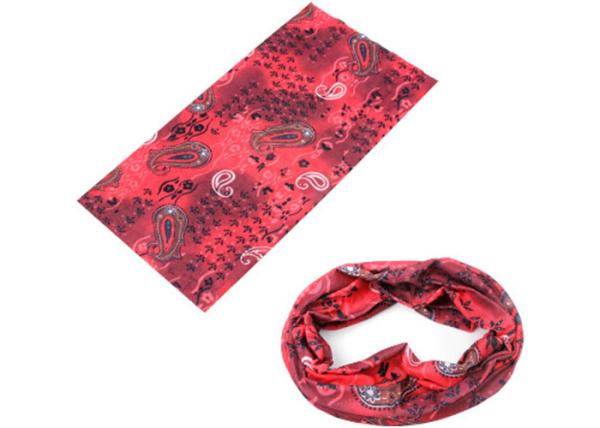 Travel OEM Original  Headwear 100% Polyester With Hemming Edge