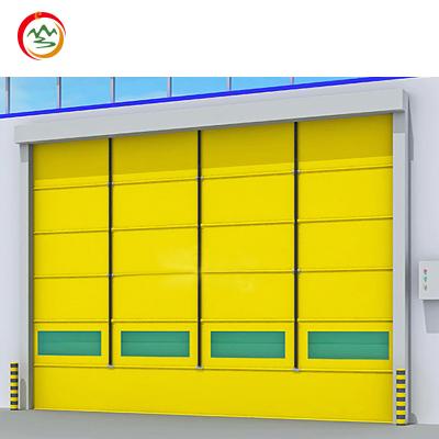 Factory Fast Industrial PVC Warehouse Interior Fast Roller Shutter PVC High Speed Door Radar Sensing Stacking Door