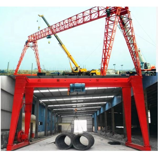 10T крана на козлах луча пяди 32M оборудование на открытом воздухе одиночного среднего размера поднимаясь