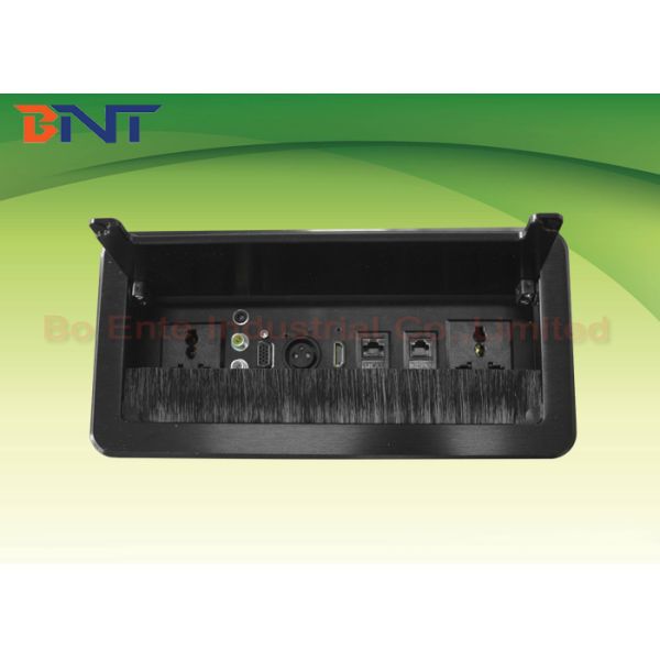 Сальто черной столешницы ручное вверх по гнезду выхода/соединения множественному для офиса