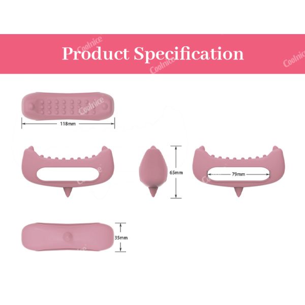 Neck Silicone Massage Instrument for Key Meridians Brushing and Face Acupoint Massage