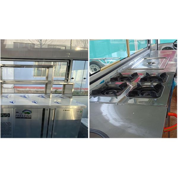 Voiture multifonctionnelle de casse-croûte de concession de nourriture de remorque de remorque mobile moyenne de concession