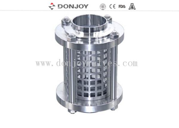 2 vidro de vista de aço inoxidável tubular da tri braçadeira com a luva SS304 protetora