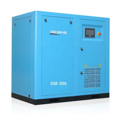 Compressor de parafuso de velocidade variável industrial elétrico 13 bar 189psi 22kw 30HP silencioso