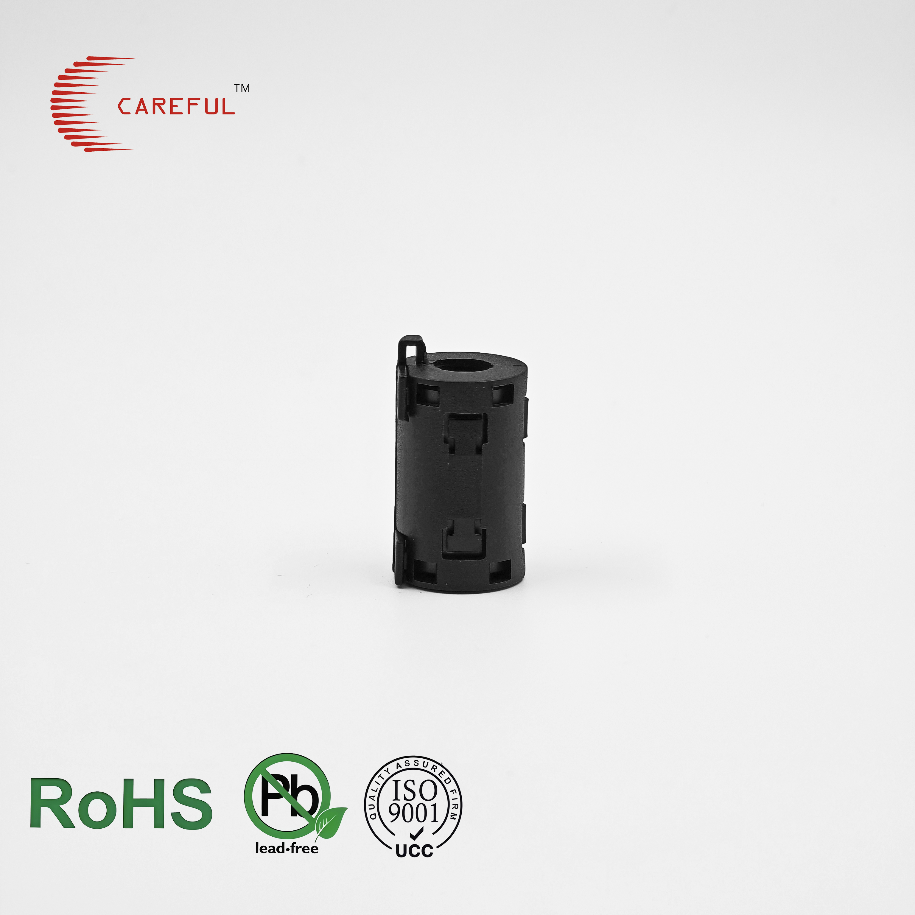 Split Ferrite Core Clamp On Noise Suppressor | Snap On EMI Filter for Cable