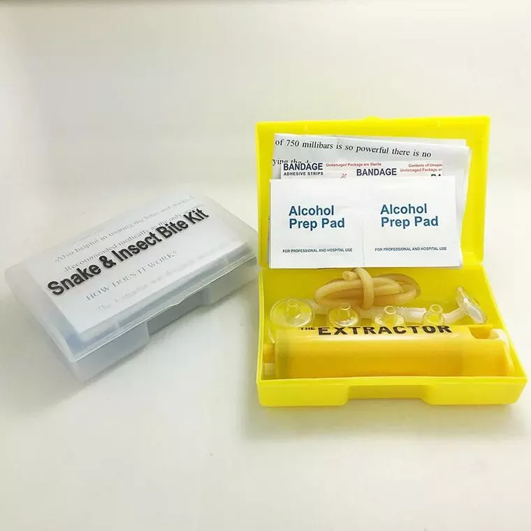 Snake Bee Spider Bite First Aid Kit Venom Extractor Suction Pump Medical Emergency Survival Supplies