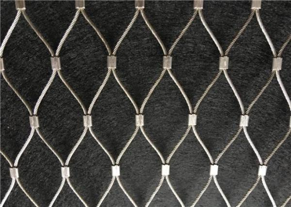 Hand Woven Flexible Animal Protection Stainless Steel Cable Wire Mesh