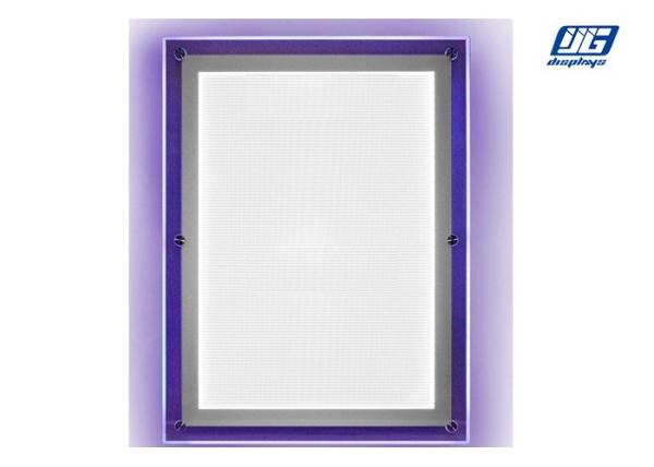 Clear Profile Crystal LED Light Box Wall Mounted High Brightness 12mm Thickness