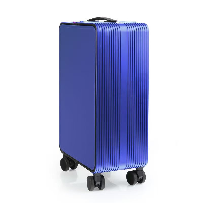 Unique Features Aluminum Luxury  Luggage Front Open Carts Large Carry-ons Cabin Trolley Suitcase Luggage