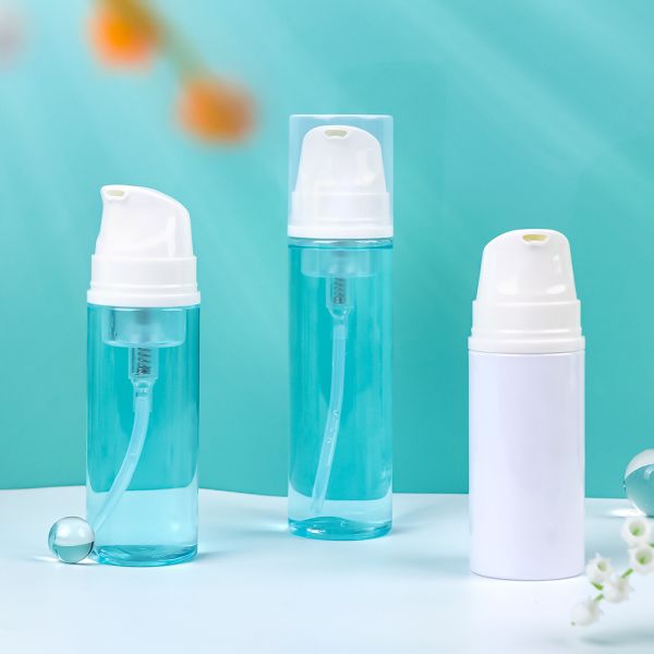 Recyclable Material Foam Pump Bottle with Press-Type Foam Pump Head and Customizable Colors for Personal Care