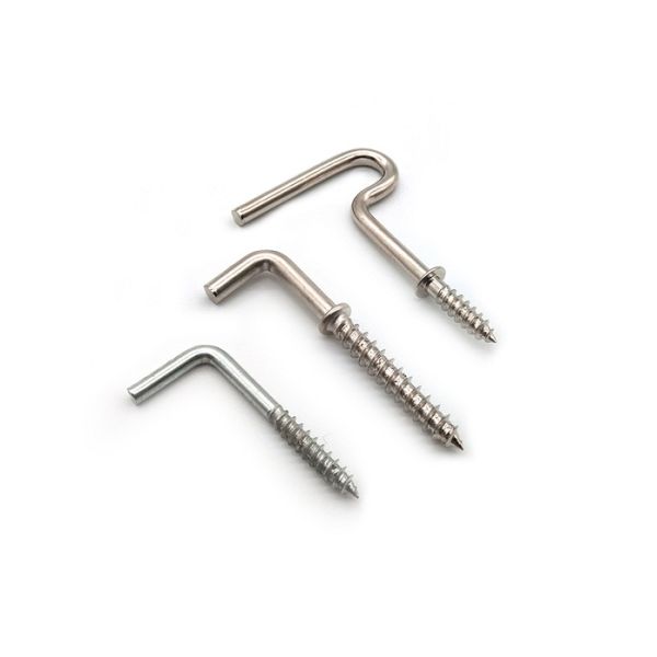 L forma las sujeciones mecánicas roscadas/los ganchos cuadrados penetrantes del tornillo de la curva