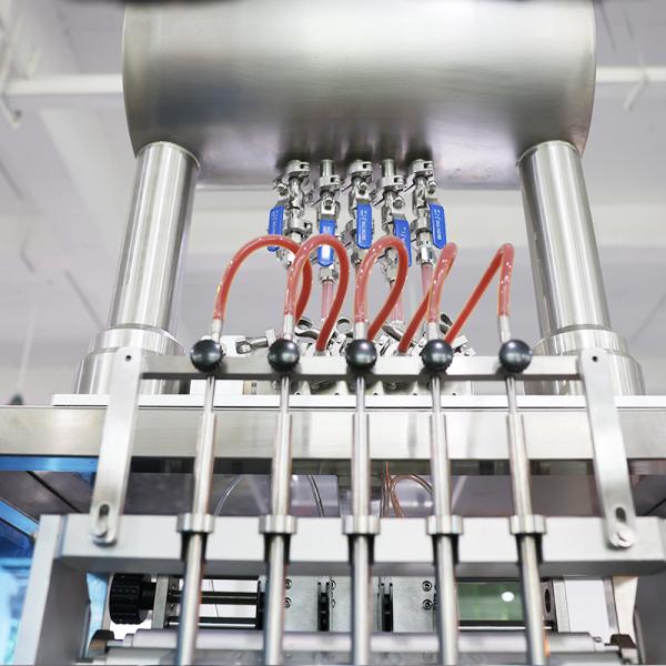 Máquina envasadora de sobres de líquido de jugo de 10 carriles, multilíneas para loción líquida