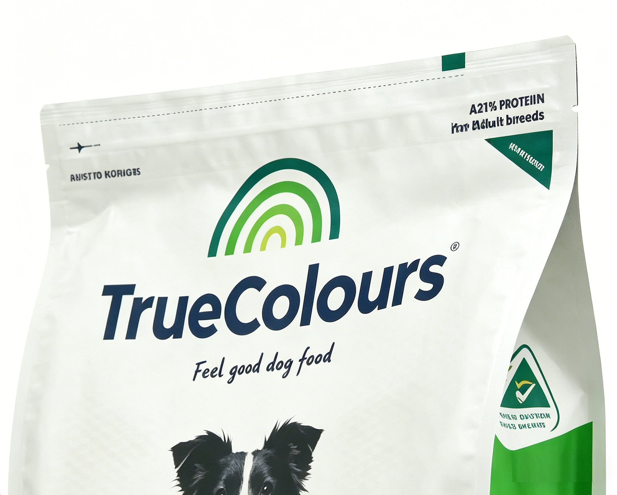 20kg Heavy-Duty Dog Food Bag - Matte Finish Resealable Sustainable Packaging for Pet Kibble