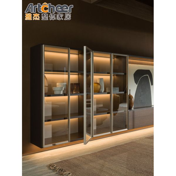 Modern Adjustable Height TV Cabinet with Customized Size and Eco Friendly Material for Living Room