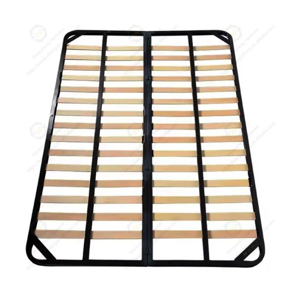 Hot Sale Customizable Ribbed Metal Frame Thickened Foldable Bedroom Set Strong Support
