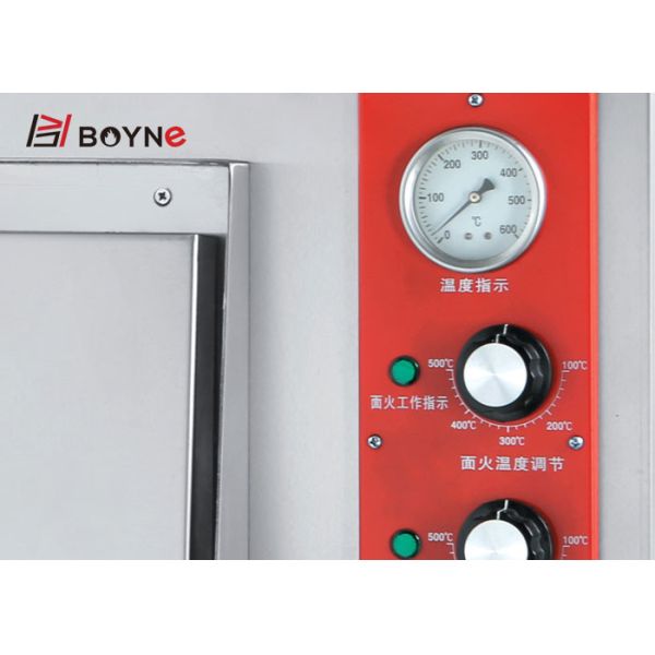 Bakery Shop Stainless Steel Commercial High Temperature Two Deck Pizza Oven