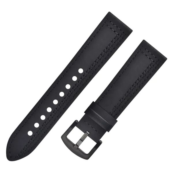 Waterproof Crazy Horse Men's Leather Watch Strap