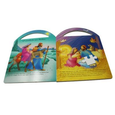 Livros educacionais da placa das crianças da capa dura com serviço de impressão feito sob encomenda