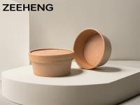 ZEEHENG 6oz 180ml Eco Friendly Kraft Paper Bowl Branco