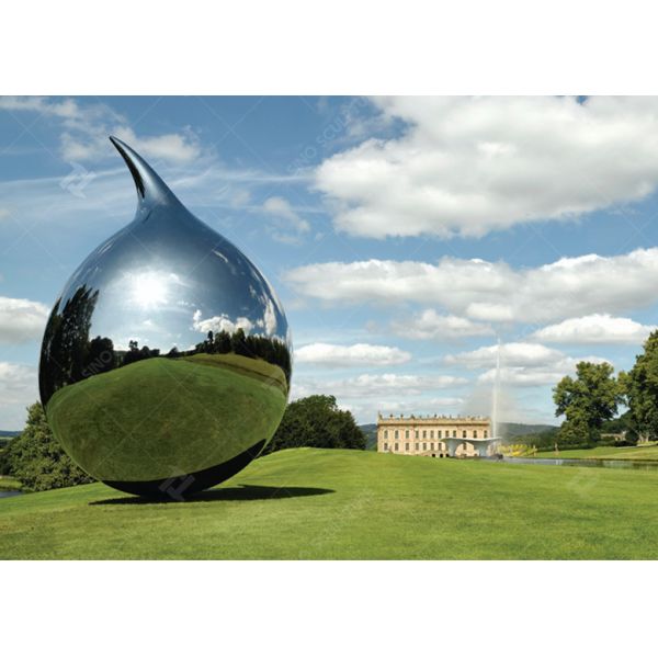 Modern Stainless Steel Garden Sculptures Hand Forging Tear Sculpture