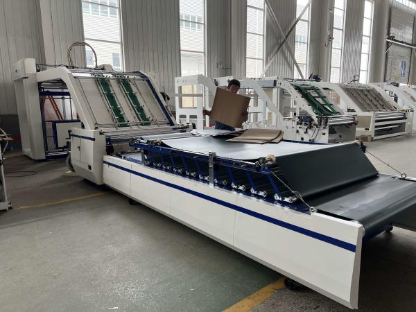 JIGUO FMZ-1300 Automatic Flute Laminating Machine Max Laminating Size 1300mm×1250mm Economic Speed 0-100sheets/min Bottom Paper Thickness A/B/C/E Flute 3/4/5 Layer