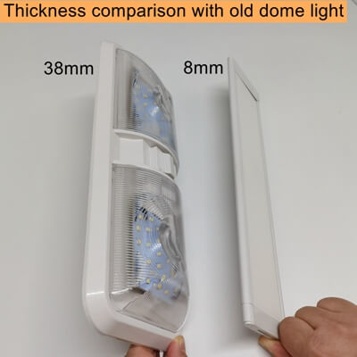 Caravan Slim Flat Panel Led 8W 4000K Ultra delgado panel plano LED luces