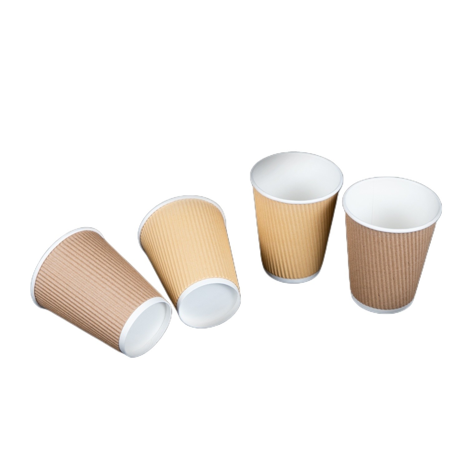 Competitive Double Wall Takeout Paper Coffee Cup with PS/PP Lids 8oz/8boz or Custom Size