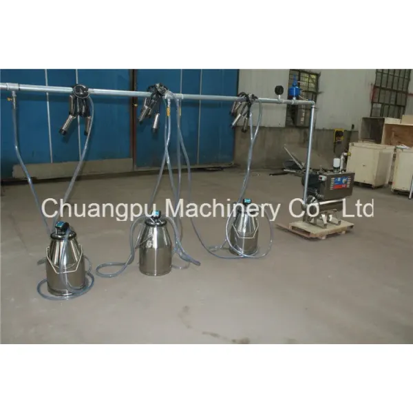 Portable Bucket Milking Machine with 25L Stainless Bucket 1.1kw-3.0kw Power and 1440 Rpm/Min Motor Speed