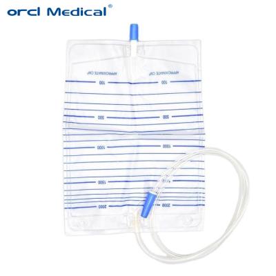 Sterile Plastic Urology Disposable Products Disposable Adult Urine Drainage Bags 2000ml