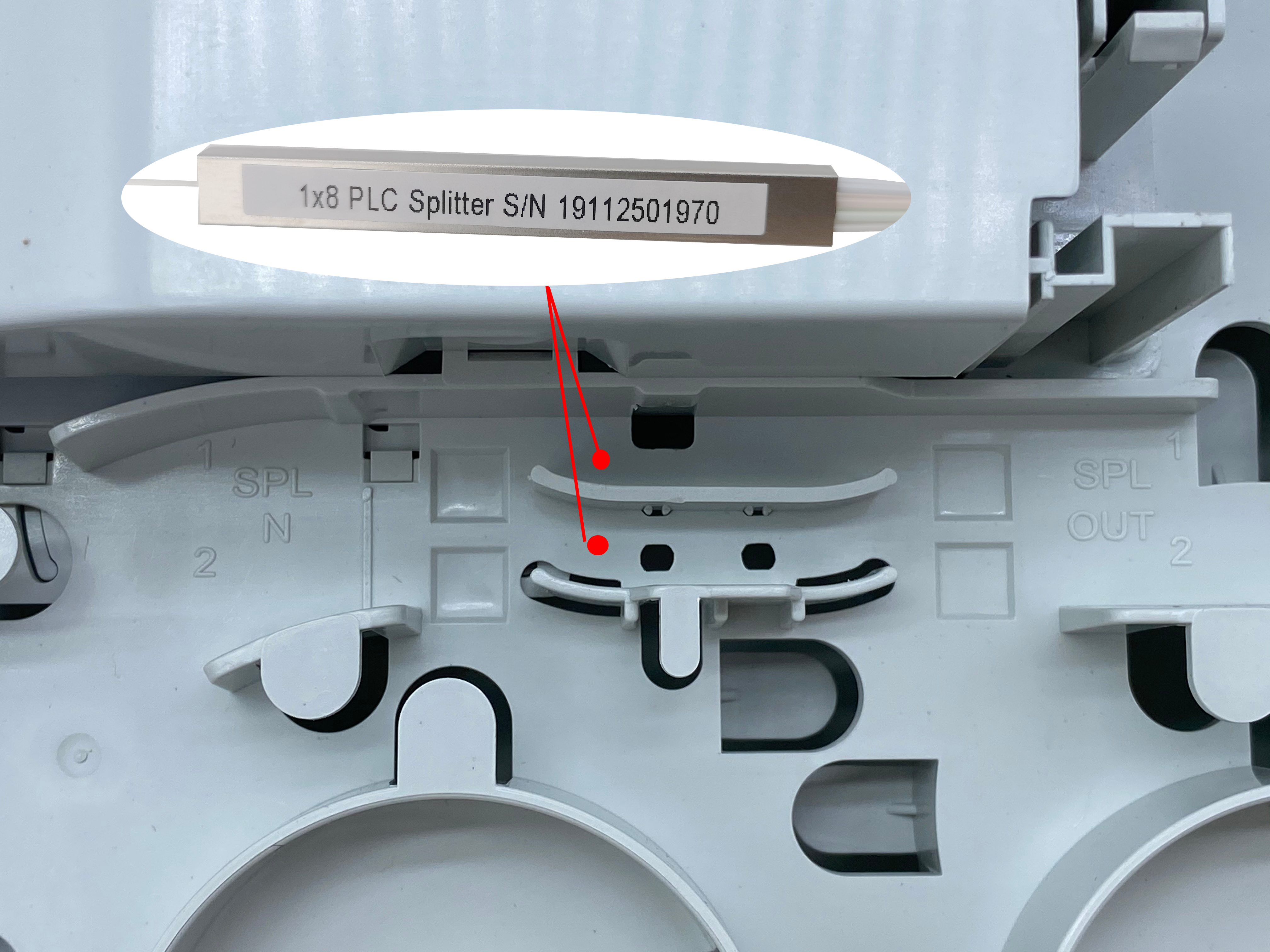 Коробка Splitter оптического волокна пяди FTTH IP65 1x8 OTB ODB FDB средняя