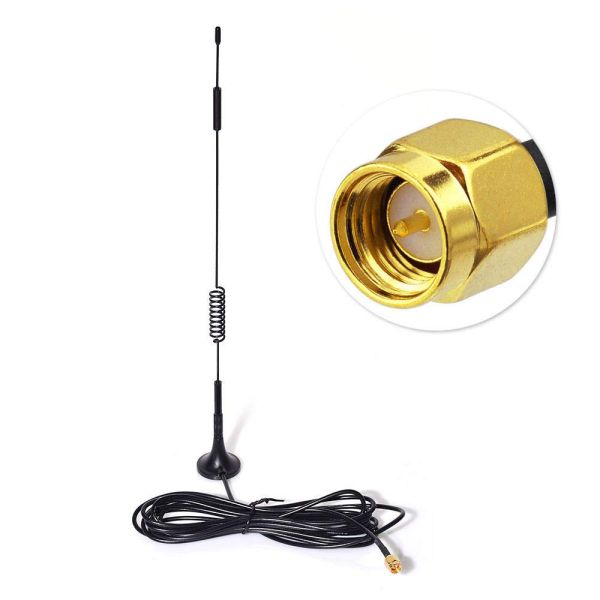 Black 900/1800/2100/2700Mhz 4G 3G 2G GSM GPRS Magnetic Antenna with TS9 male connector