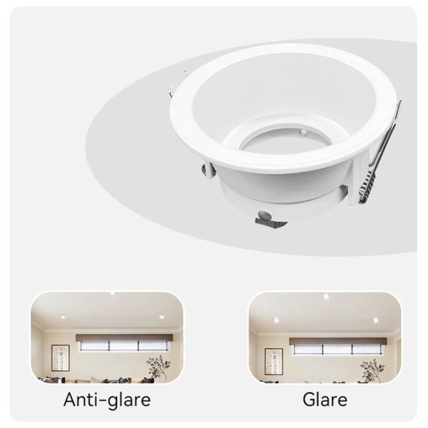 IP44 GU10 Recessed Spotlight Anti-Glare Aluminum Frame For Commercial