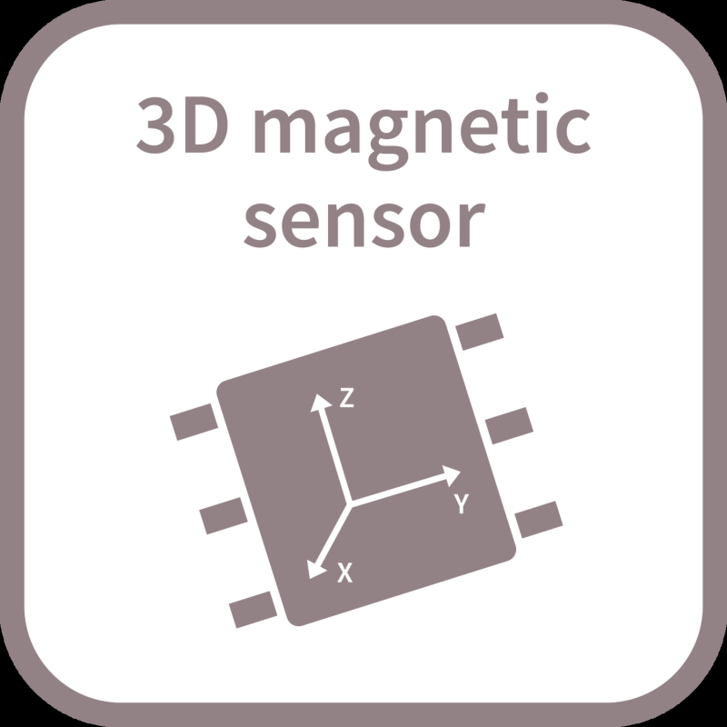 3D Hall sensor with magnetic flux density sensing Infineon TLI493DW2BWA1XTMA1 and I2C interface