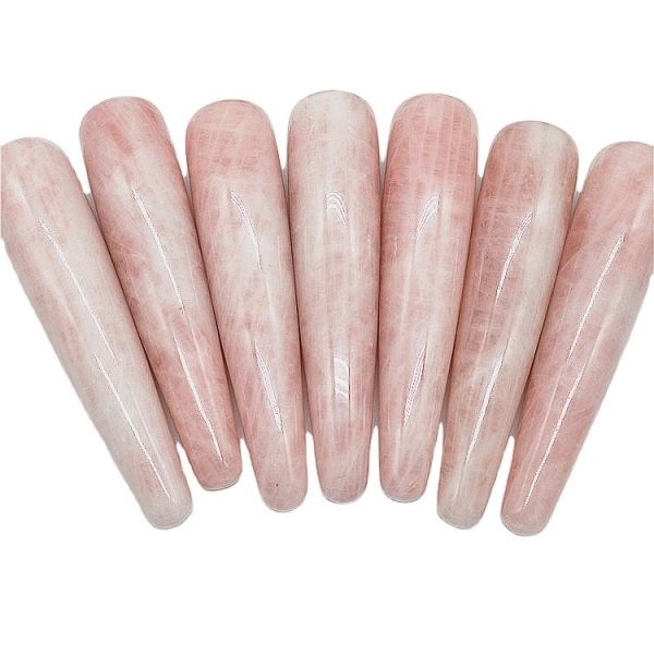 Rose Quartz Dildo Massage Wand Sexual Massage Wand Women Yoni Wand
