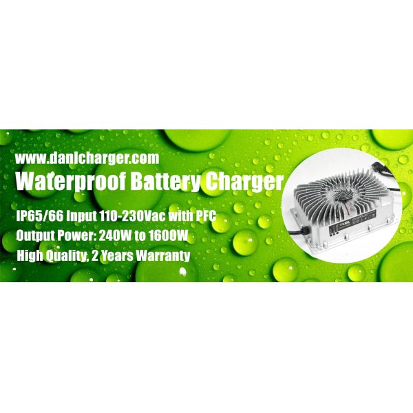 6.0 KG Waterproof Battery Charger 84V 20A 1600W Output Power IP65 Fully Sealed Aluminium Case