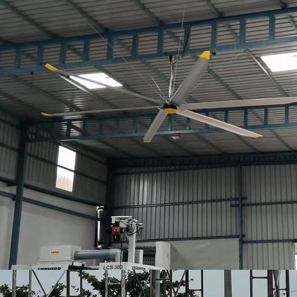 18FT Low Noise Aluminium Ceiling Fan for Commercial Ventilation in Cowshed Animal Farm