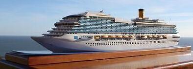 Costa Magica Cruise Ship Speed Boat Model , Modern Ship Models For Historical Research
