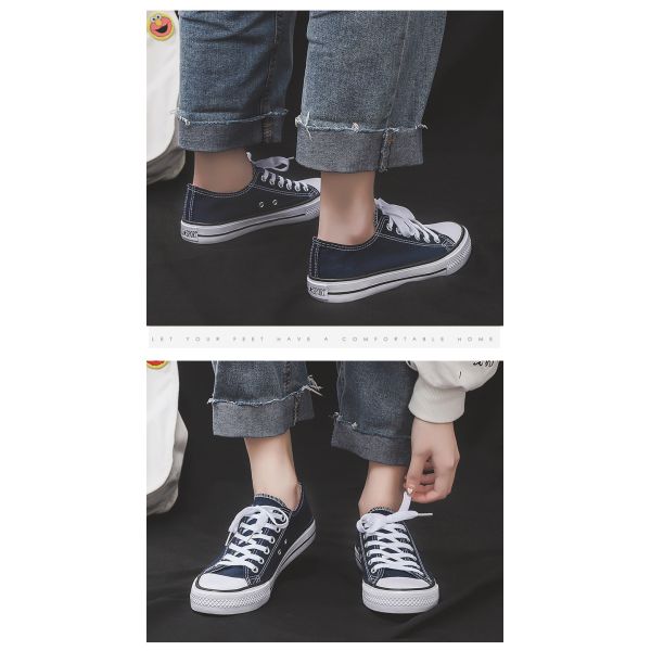 Large Size Shoes Spring Low-Top Couple Canvas Shoes Men'S Shoes Casual Shoes Sports Shoes Men Wear