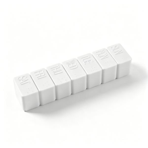 Weekly Pill Organizer,Extra Large 7 Days Cute Pill Cases Travel Daily Pill Box for Vitamin Medicine Fish Oil, Calcium Tablets Supplements