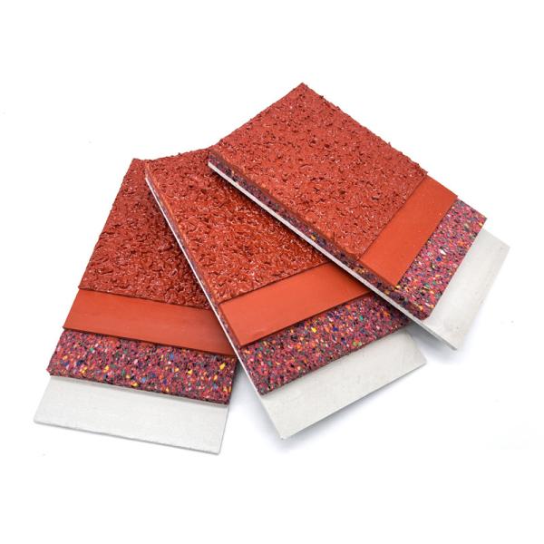 Material de superfície de pista de poliuretano plástico semi-prefabricado e ecológico para estádios
