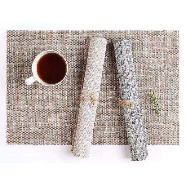 Decorative Dining Room Table Mats Luxury PVC Table Mats For Hotel Restaurant