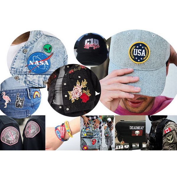 Cute Clothing Radio Iron On Embroidered Patches Polyester Material 12 Colors