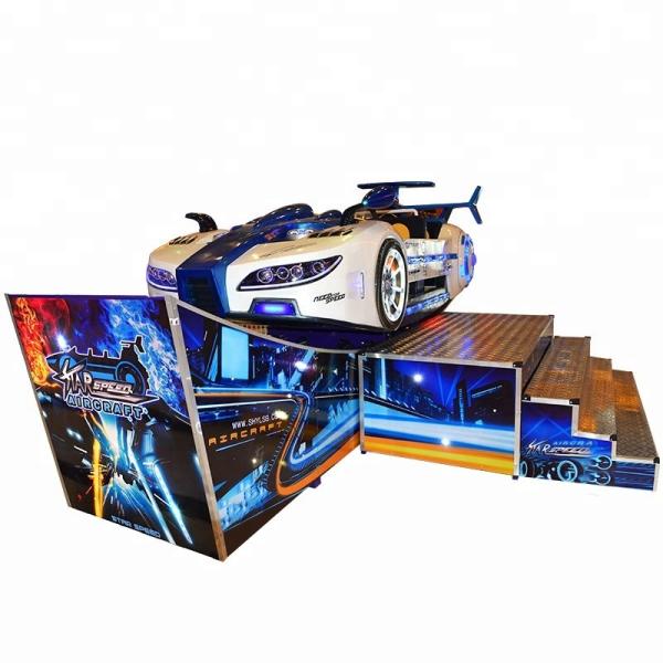 Carro bonde da trilha trotinette interno da máquina de jogo das crianças do voo dos passeios do mini
