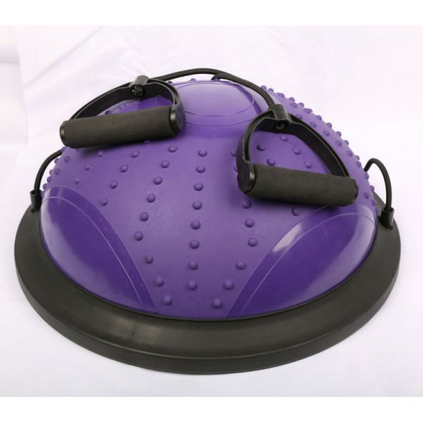Gym fitness Strong Stability PVC Exercise half Stability Half Pilates 46cm diameter Yoga Ball with pump