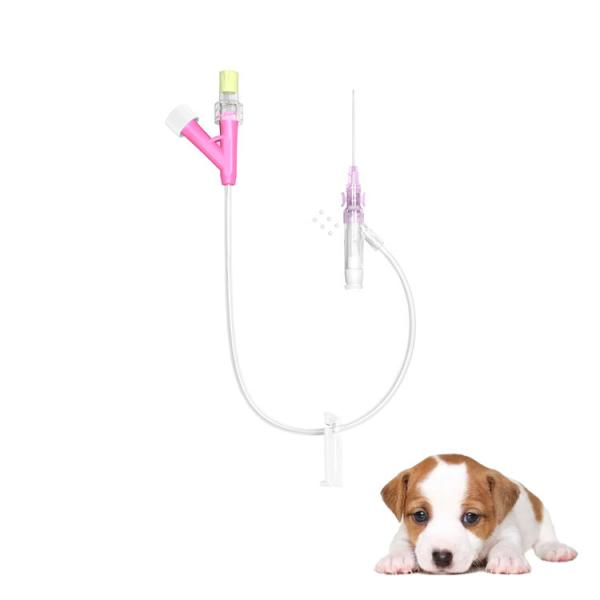 PVC Stainless Steel I.v. Cannula For Cat And Dog Y-type Better Fixation Multi Size 14g 16g 18g 20g 22g 24g 26g