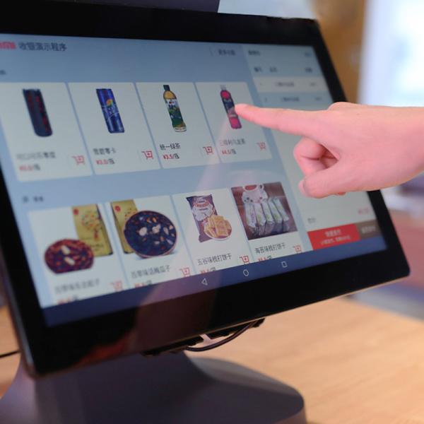 T2lite 15.6 FHD Dual Touch Screen Pos System For Restaurant
