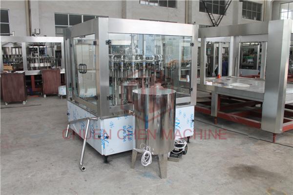 Juice Hot PET Bottle Filling Capping Labeling Machine / Plastic Bottling Equipment